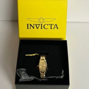 Invicta Womens Watch Angel Lady 48123 Quartz Gold Tone Stainless steel 20mm New